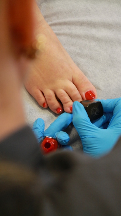 Pediküre mitlack hoch