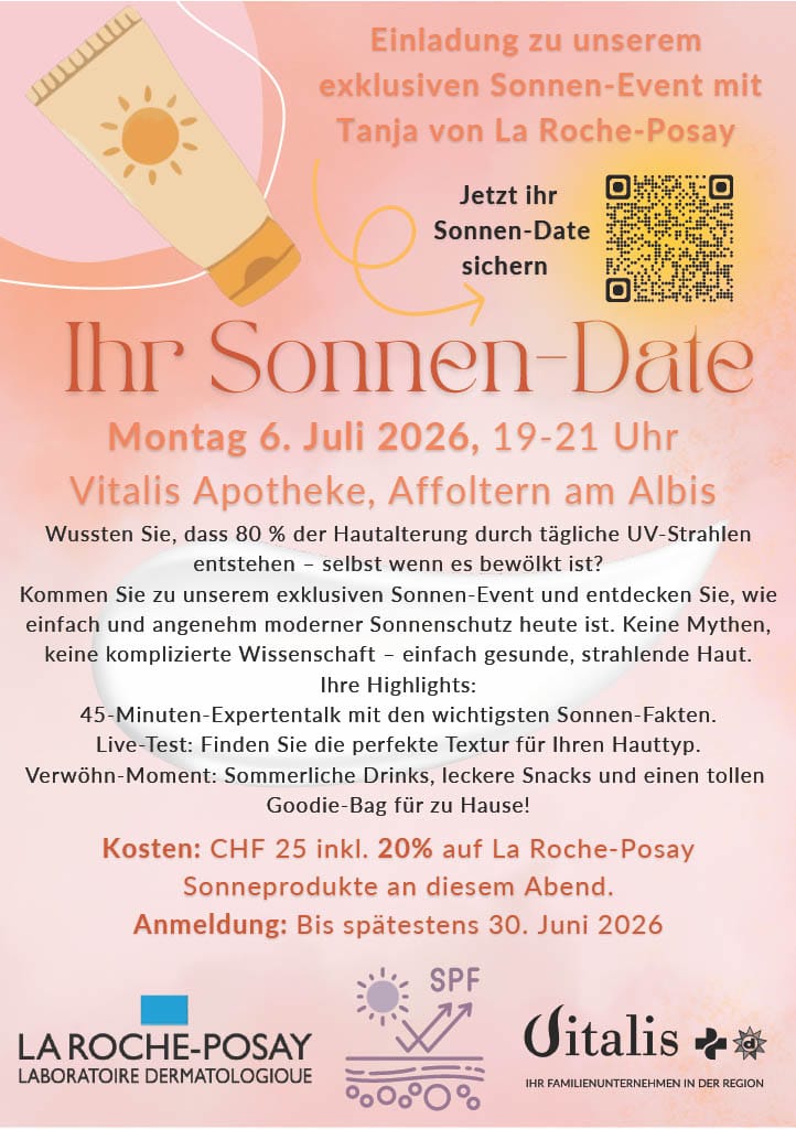 Flyer Sonnen-Event Vitalis Apotheke